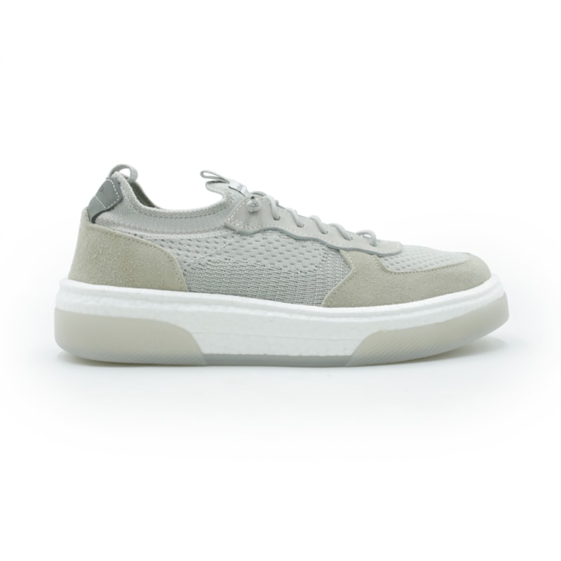 MASCULINO SAPATENIS CASUAL DEMOCRATA BEAT PULSE  623102 003 OFF WHITE/LAMINADO