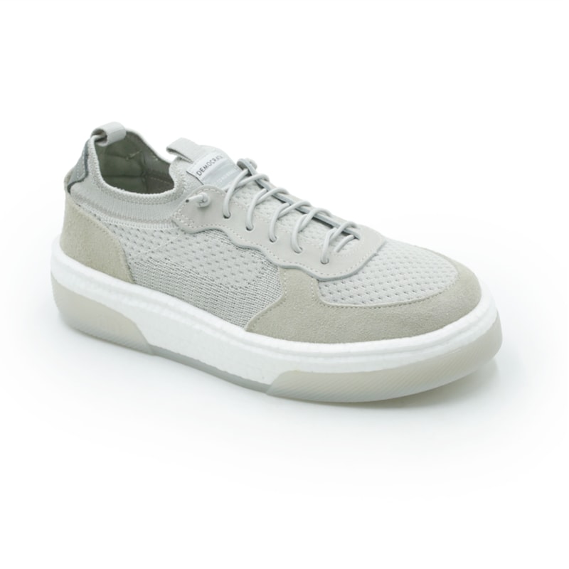 MASCULINO SAPATENIS CASUAL DEMOCRATA BEAT PULSE  623102 003 OFF WHITE/LAMINADO