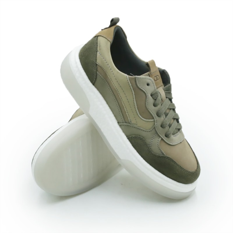 MASCULINO SAPATENIS CASUAL DEMOCRATA BEAT PULSE  623105 002 GRAFITE/RATO