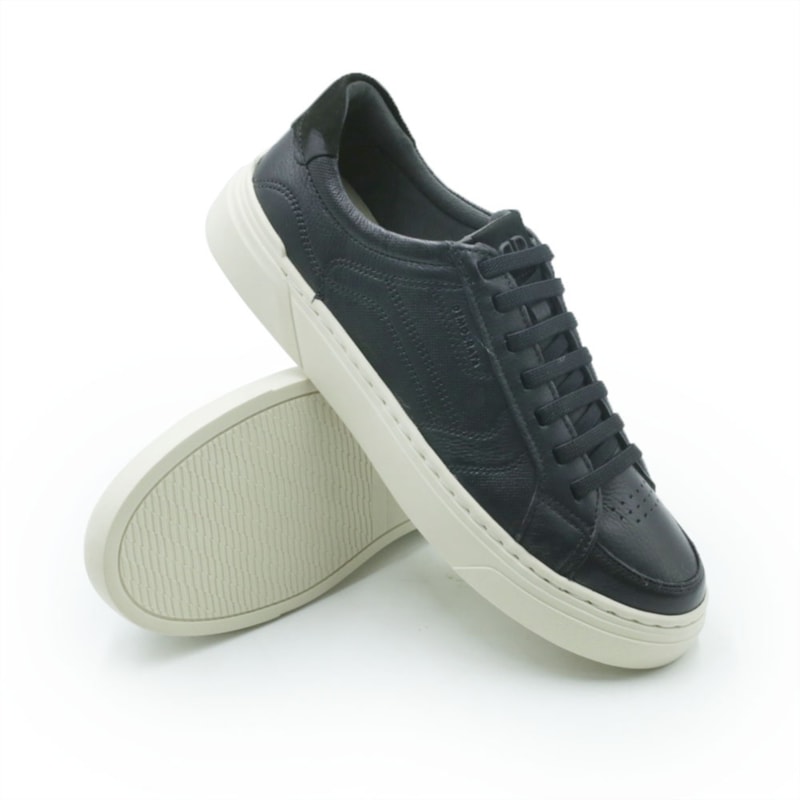 MASCULINO SAPATENIS CASUAL DEMOCRATA BILL  240901 001 PRETO