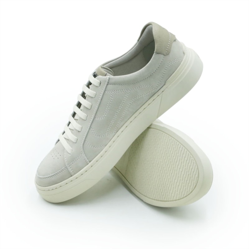 MASCULINO SAPATENIS CASUAL DEMOCRATA BILL  240901 004 CINZA CLOUDY