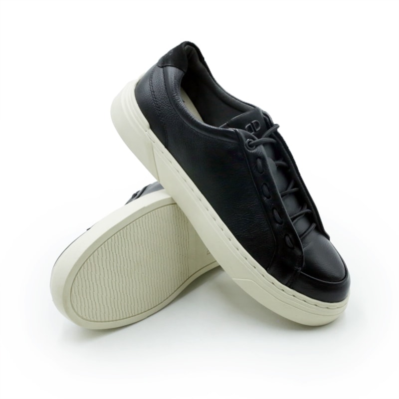 MASCULINO SAPATENIS CASUAL DEMOCRATA BILL  240902 001 PRETO