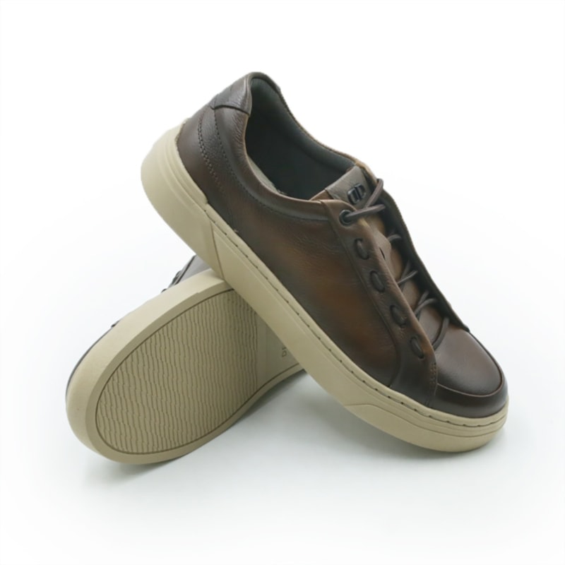 MASCULINO SAPATENIS CASUAL DEMOCRATA BILL  240902 005 TAN