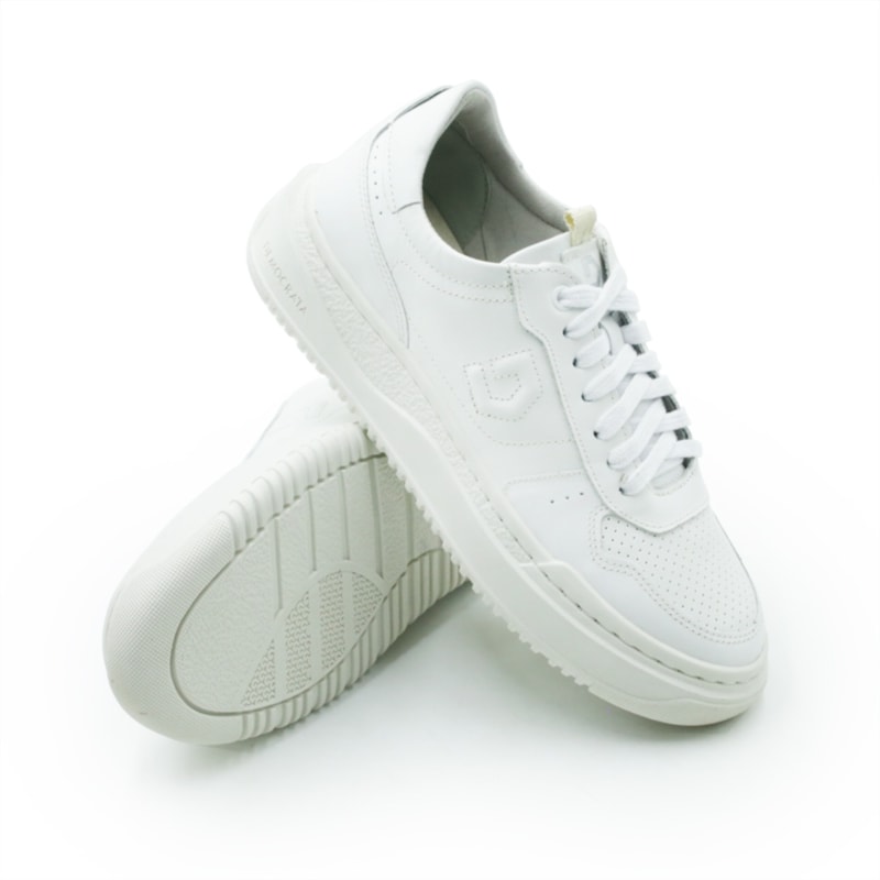 MASCULINO SAPATENIS CASUAL DEMOCRATA BLOCK  240501 006 BRANCO
