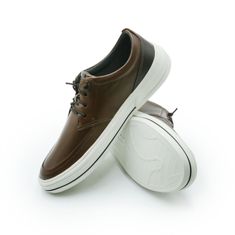 MASCULINO SAPATENIS CASUAL DEMOCRATA CLAY  290302 002 CONHAQUE