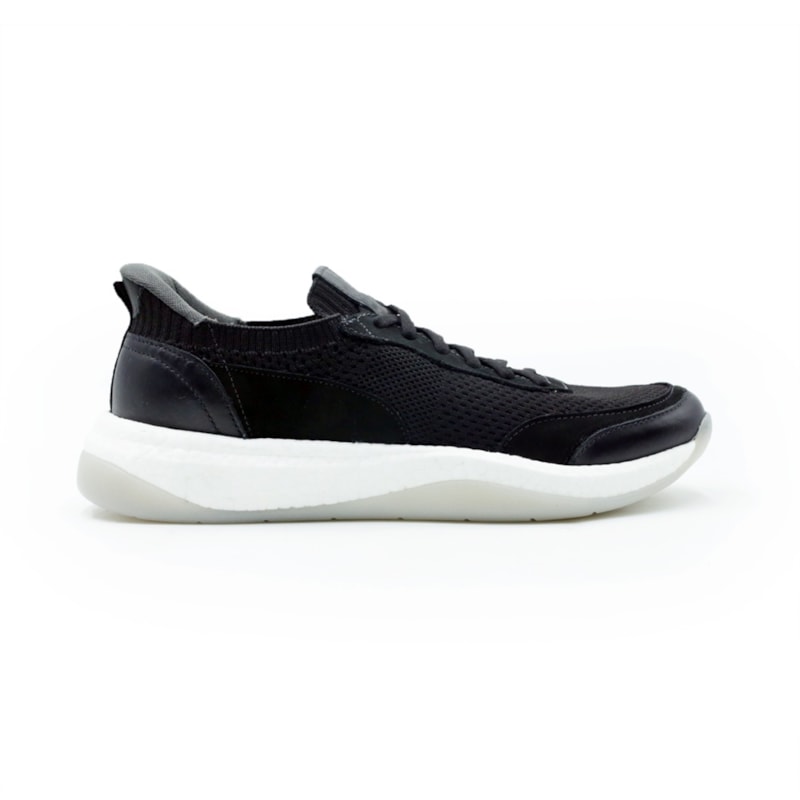 MASCULINO SAPATENIS CASUAL DEMOCRATA DRAFT PULS  635102 001 PRETO/PRETO