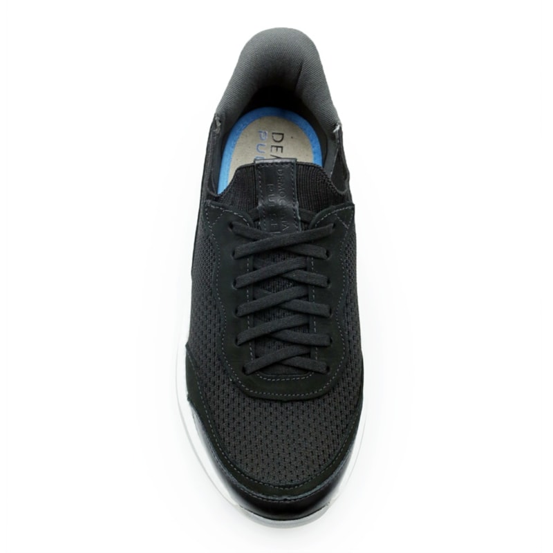 MASCULINO SAPATENIS CASUAL DEMOCRATA DRAFT PULS  635102 001 PRETO/PRETO