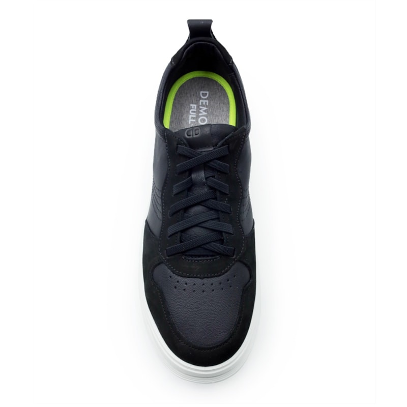 MASCULINO SAPATENIS CASUAL DEMOCRATA GROOVE FUL  240701 001 PRETO INTENSO/PRETO