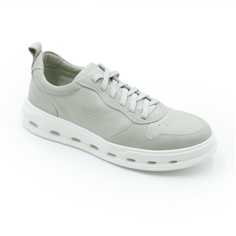 MASCULINO SAPATENIS CASUAL DEMOCRATA GROOVE FUL  240701 003 CINZA CLOUDY