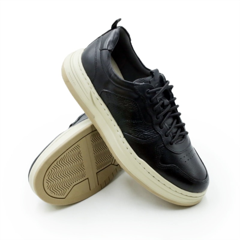 MASCULINO SAPATENIS CASUAL DEMOCRATA HARPER  240051 001 PRETO
