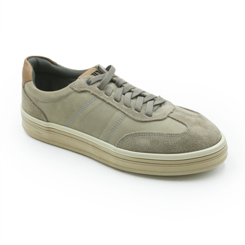 MASCULINO SAPATENIS CASUAL DEMOCRATA LOEN  703201 002 CINZA RATO/TITANIO