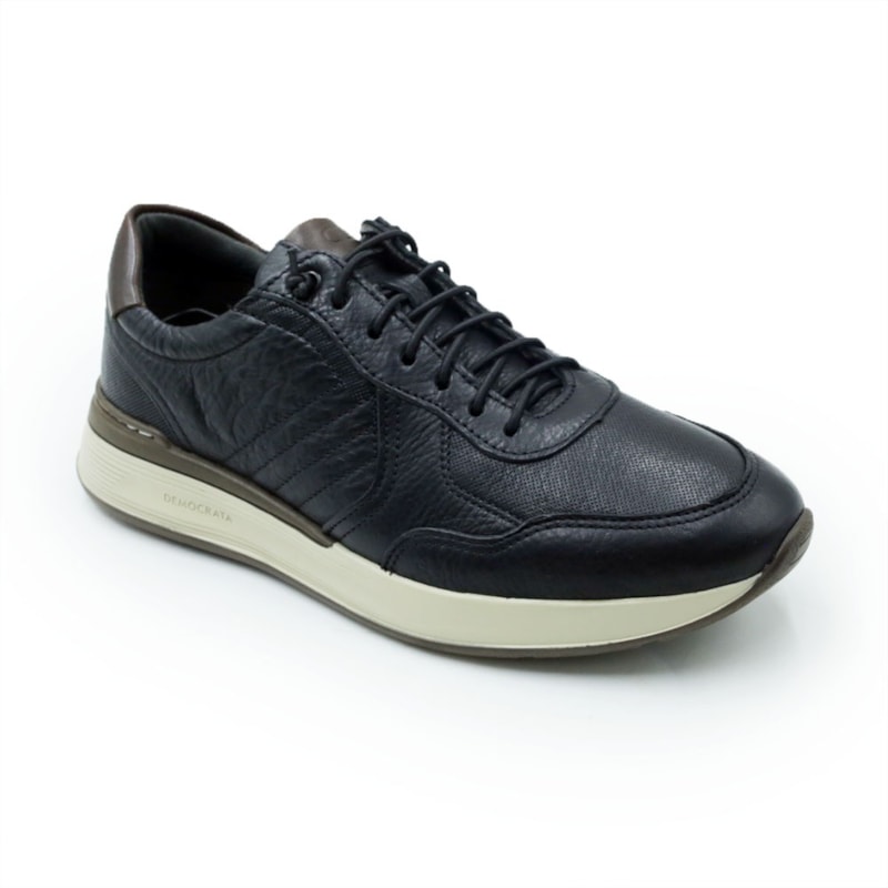 MASCULINO SAPATENIS CASUAL DEMOCRATA MARK HI-SO  662101 001 PRETO