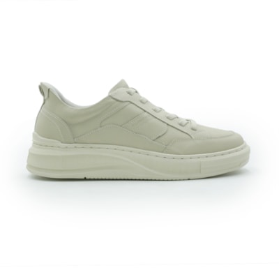 MASCULINO SAPATENIS CASUAL DEMOCRATA PACE 653101 005 CREME