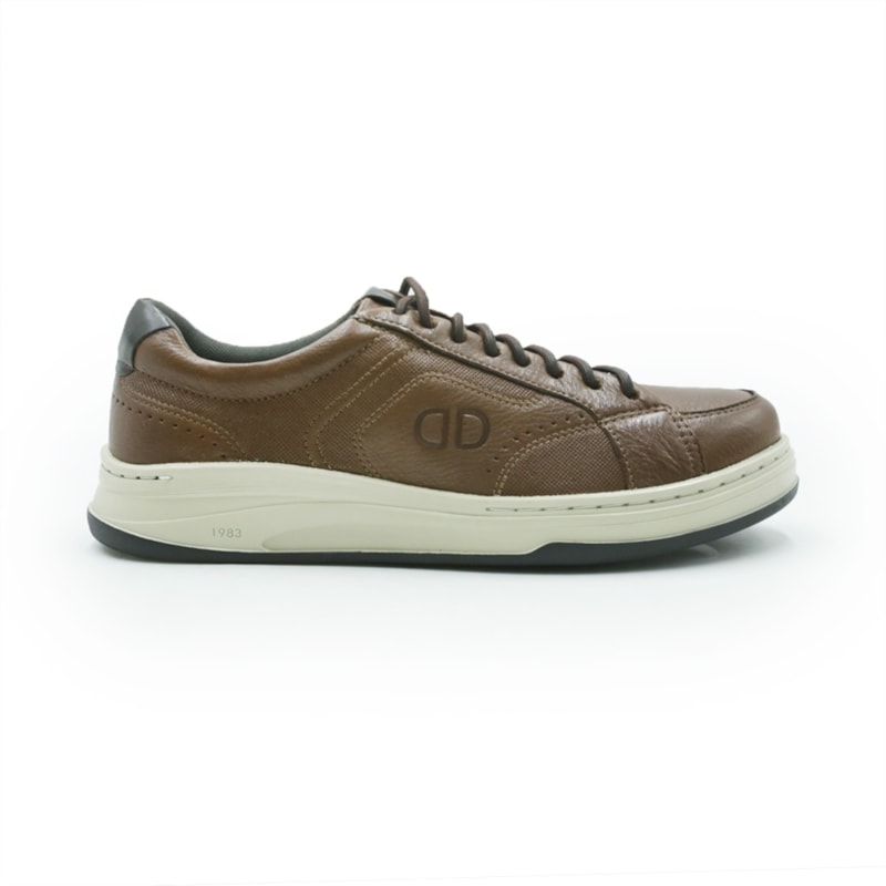 MASCULINO SAPATENIS CASUAL DEMOCRATA STEP  640301 003 CONHAQUE