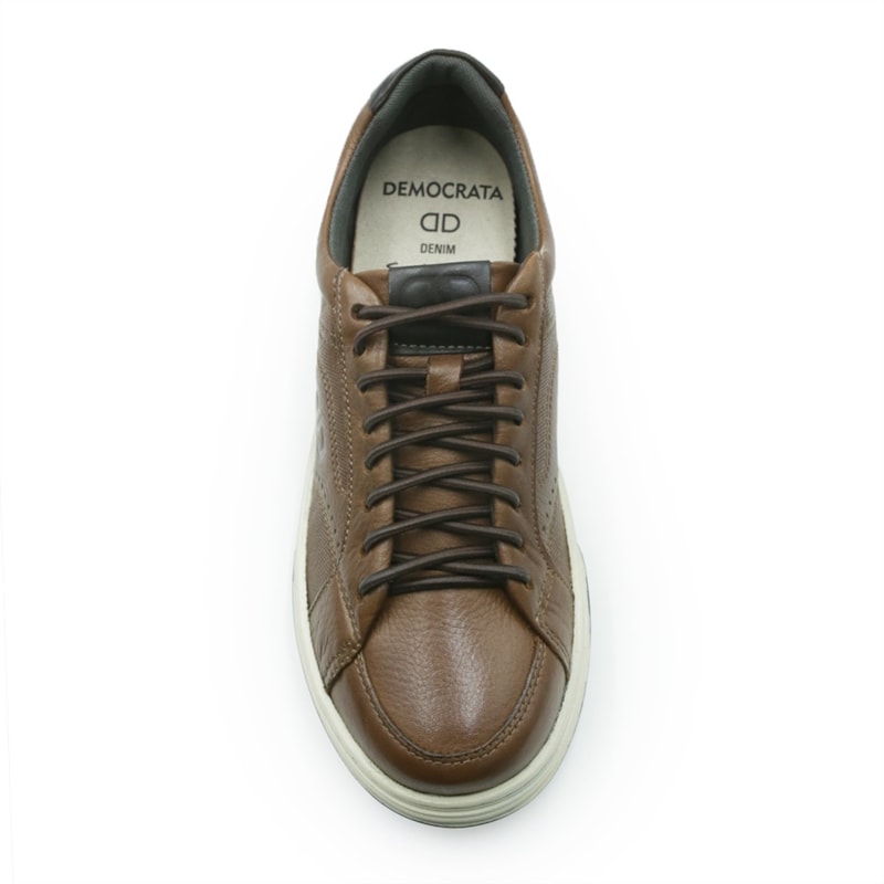 MASCULINO SAPATENIS CASUAL DEMOCRATA STEP  640301 003 CONHAQUE