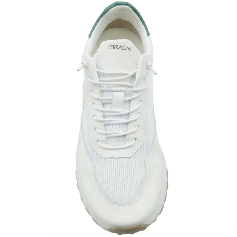 MASCULINO SAPATENIS CASUAL FERRACINI 1691 E NYLON BRANCO / ROCK BRANCO