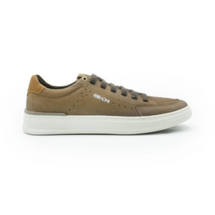 MASCULINO SAPATENIS CASUAL FERRACINI  2074 F NOBUCK CHOCOLATE - NOBUCK TABACO