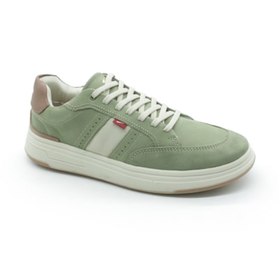 MASCULINO SAPATENIS CASUAL FERRACINI 7163 683 ESPORT VERDE MILITAR - NAPA SPORT OFF-WHITE