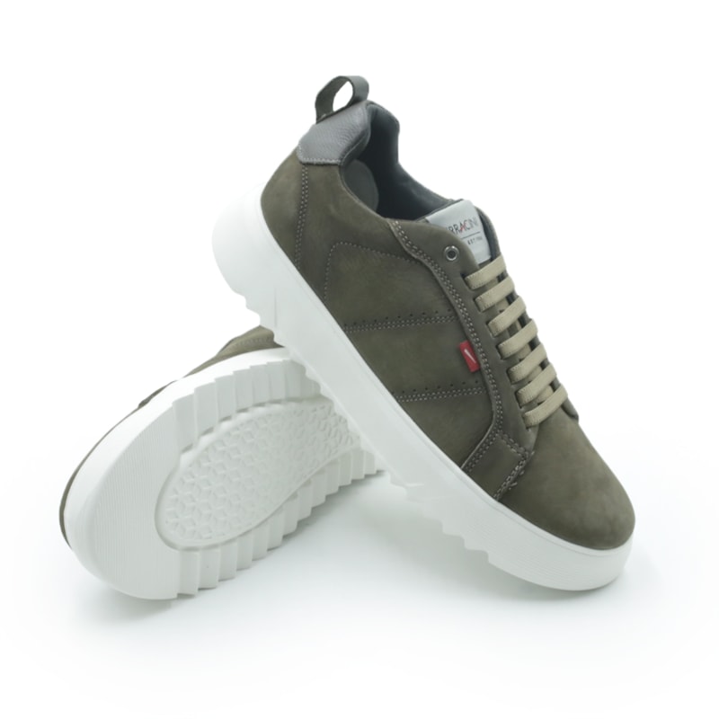MASCULINO SAPATENIS CASUAL FERRACINI 7956 E LOUVRE GREY / DUBAY PETROLEO