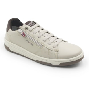 MASCULINO SAPATENIS CASUAL FERRACINI 8052 617 C DUBAY CINZA CLARO - DUBAY TABACO