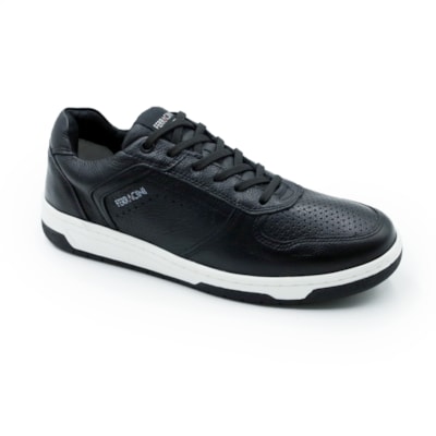 MASCULINO SAPATENIS CASUAL FERRACINI 8058 A DUBAY PRETO/ DUBAY PRETO