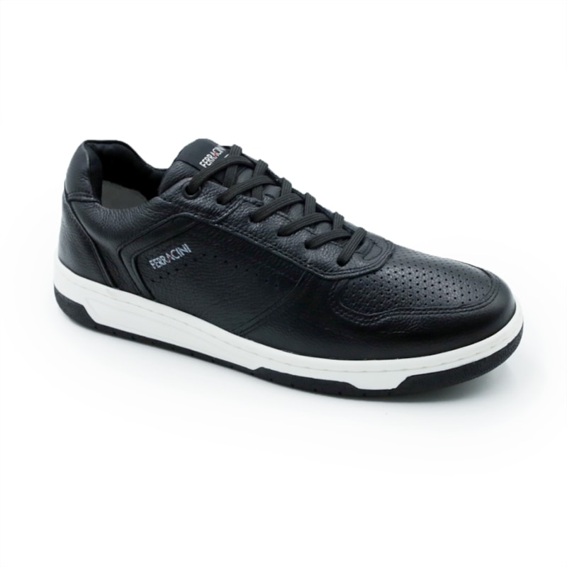 MASCULINO SAPATENIS CASUAL FERRACINI 8058 A DUBAY PRETO/ DUBAY PRETO
