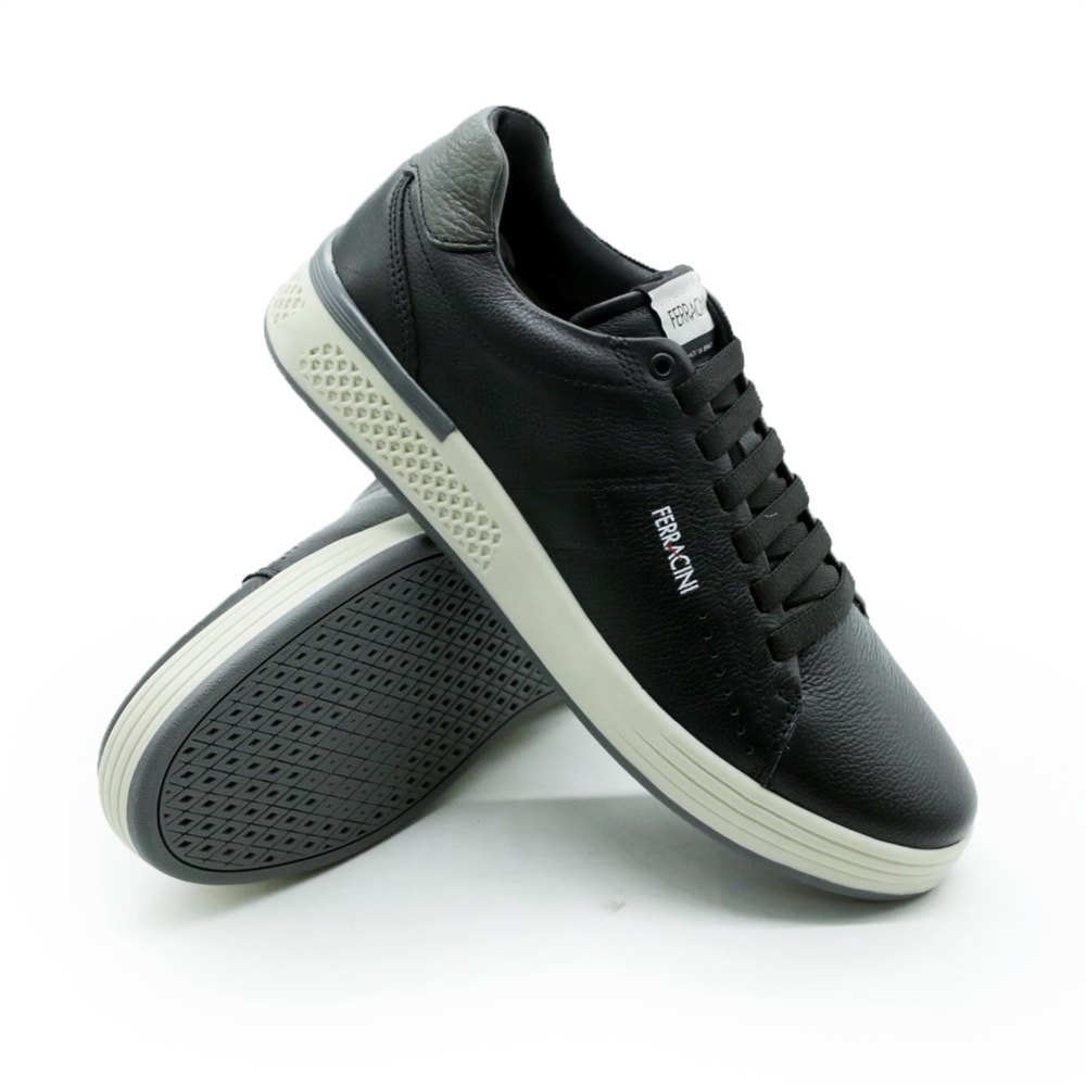MASCULINO SAPATENIS CASUAL FERRACINI 8375 705 A DUBAY PRETO