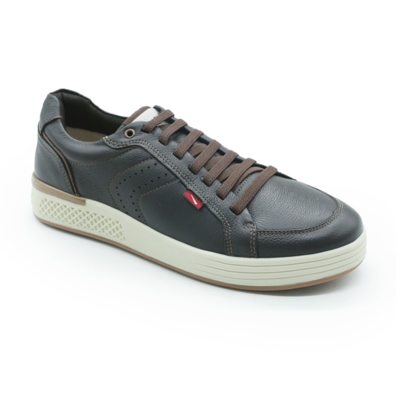 MASCULINO SAPATENIS CASUAL FERRACINI 8377 705 C DUBAY CHOCOLATE - DUBAY TABACO