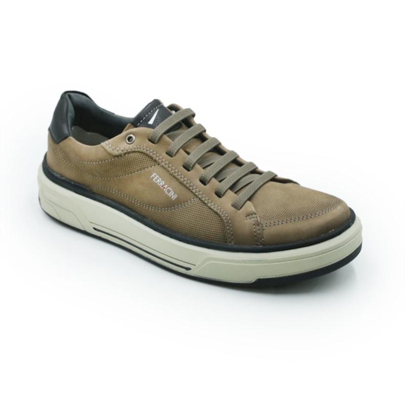 MASCULINO SAPATENIS CASUAL FERRACINI  8866 683 E NOBUCK SPORT CINZA