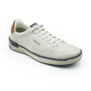 MASCULINO SAPATENIS CASUAL FERRACINI MILAN  7970 720 D EASY CINZA CLARO - MIAMI CARAMELO