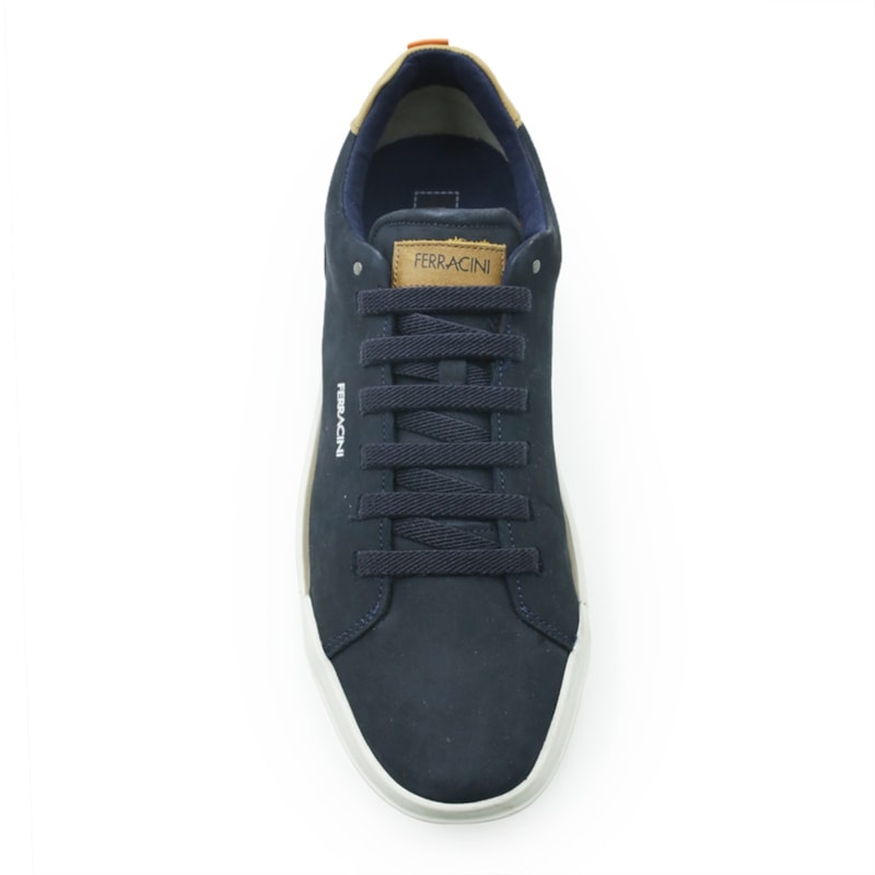 MASCULINO SAPATENIS CASUAL FERRACINI STAR  1065 617 C NOBUCK MARINHO/ROCK CAMEL