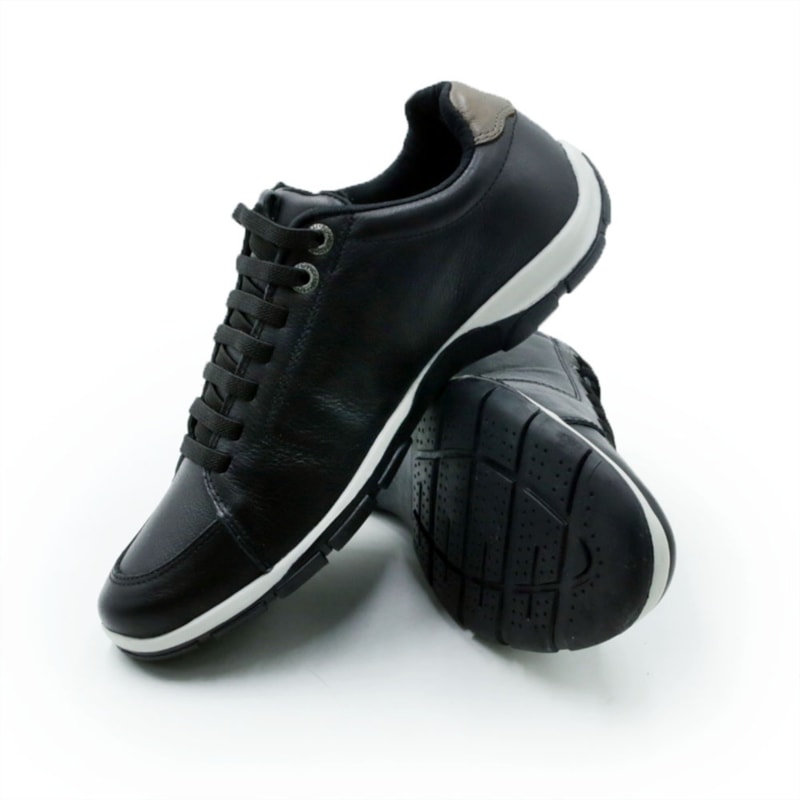 MASCULINO SAPATENIS CASUAL FERRICELLI AZERA II  ZR42585-NSC06 C06-PRETO/CHUMBO