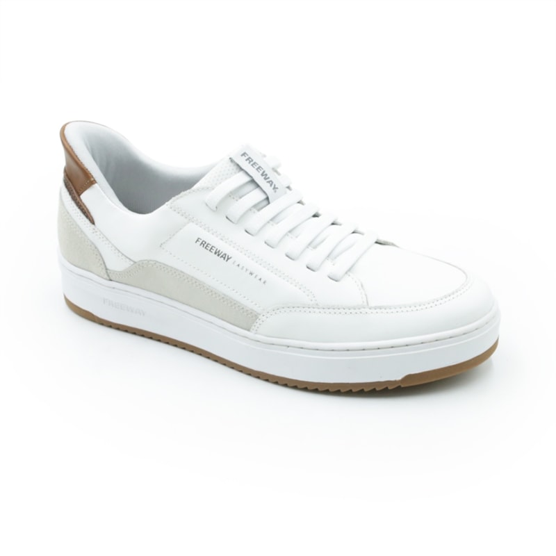 MASCULINO SAPATENIS CASUAL FREE WAY  AUTOMATIC01 BRANCO