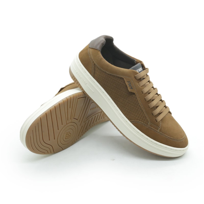MASCULINO SAPATENIS CASUAL FREE WAY EVO04 7108 NOBUCK CASTOR
