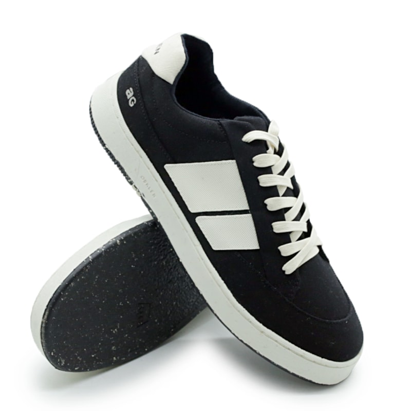 MASCULINO SAPATENIS CASUAL OSKLEN CANVAS  66966 PRETO/CRU/CRU