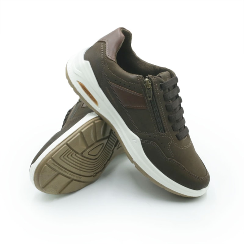 MASCULINO SAPATENIS CASUAL PEGADA  110507 05 RUSTIC CHOCOLATE/PULL UP CONHAQUE