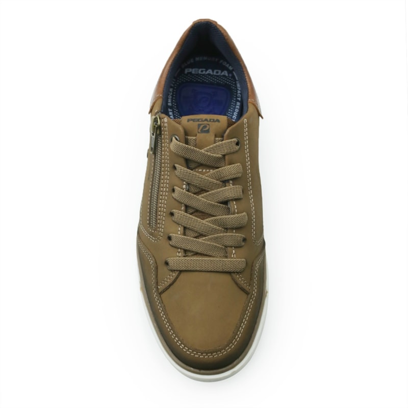 MASCULINO SAPATENIS CASUAL PEGADA  111105 09 PARAFINADO MASCAVO/PULL UP CONHAQU