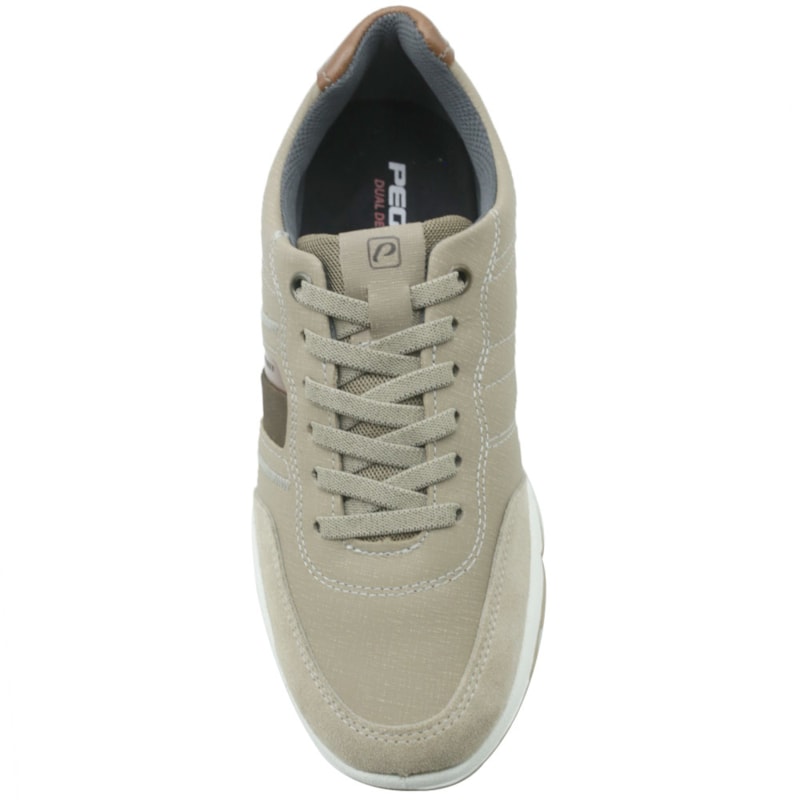 MASCULINO SAPATENIS CASUAL PEGADA  111607 05 JEANS AREIA/CAM AREIA/PULL UP CONHAQ