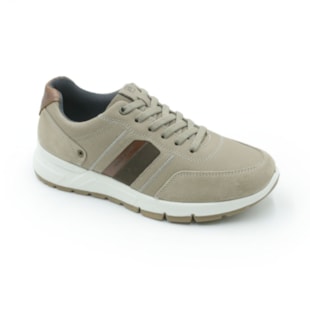 MASCULINO SAPATENIS CASUAL PEGADA  111607 05 JEANS AREIA/CAM AREIA/PULL UP CONHAQ