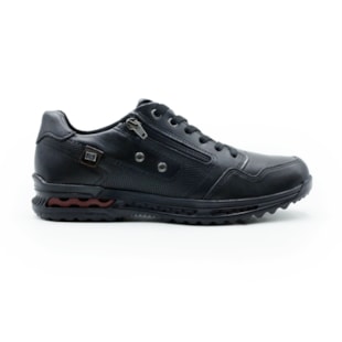 MASCULINO SAPATENIS CASUAL PEGADA  111801 03 STRETCH PRETO/WASHED BORDO