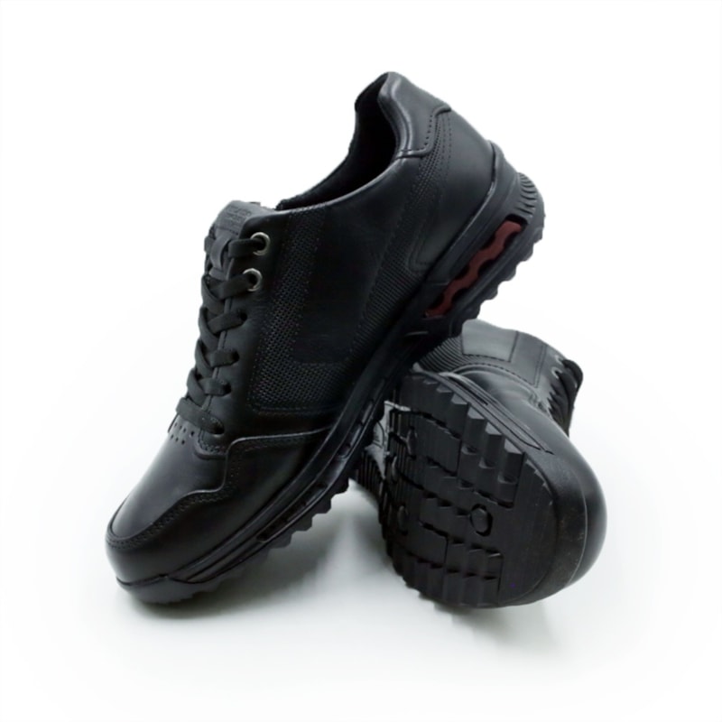 MASCULINO SAPATENIS CASUAL PEGADA  111801 03 STRETCH PRETO/WASHED BORDO
