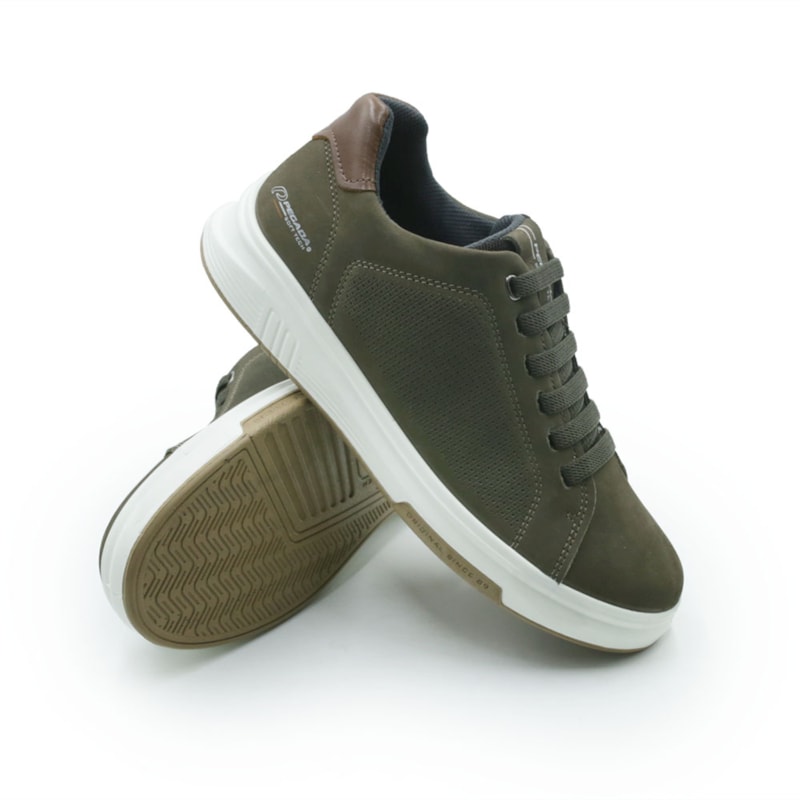 MASCULINO SAPATENIS CASUAL PEGADA  112301 06 NOBUCK DARK DUNE/PULL UP CONHAQUE