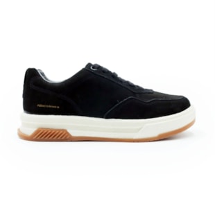 MASCULINO SAPATENIS CASUAL PEGADA  112702 10 NOBUCK PRETO