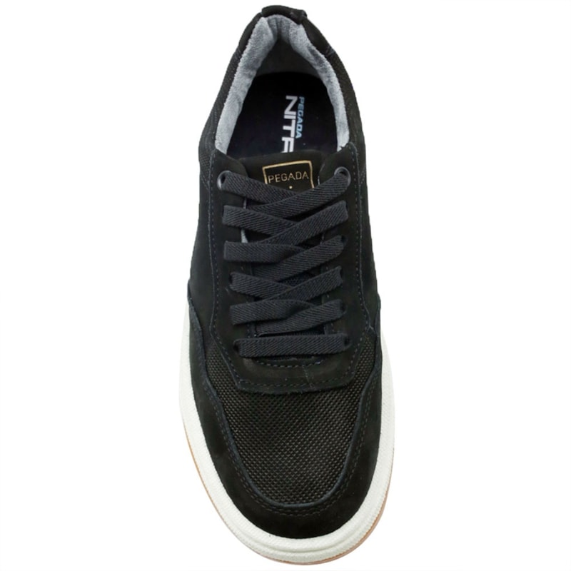MASCULINO SAPATENIS CASUAL PEGADA  112702 10 NOBUCK PRETO