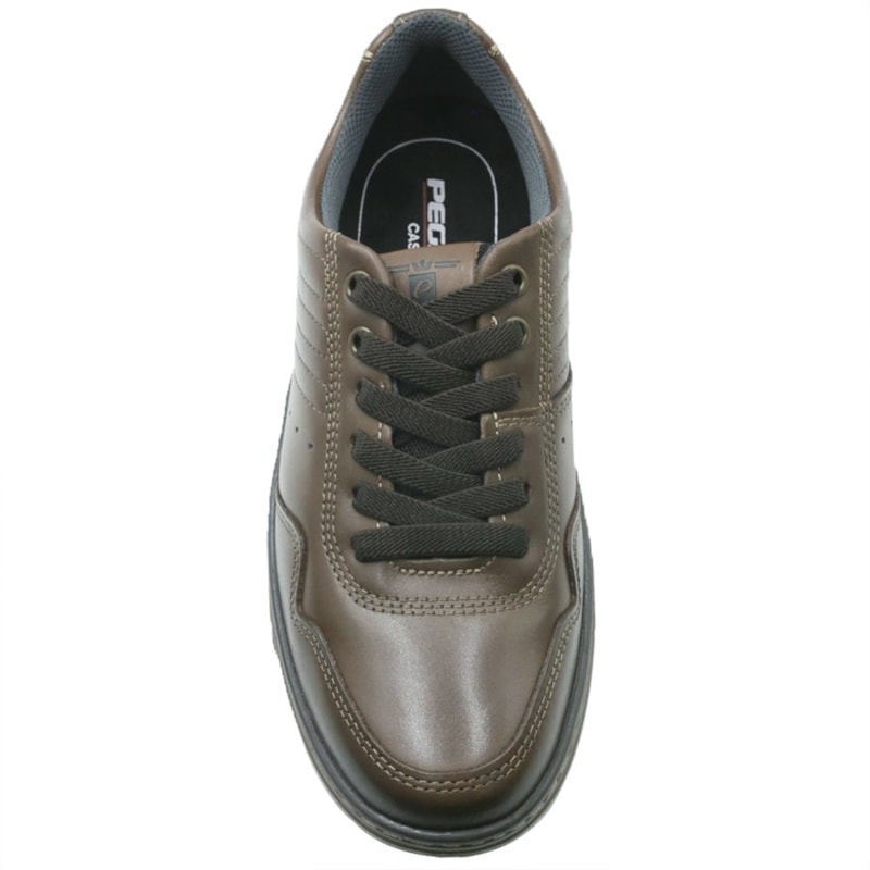 MASCULINO SAPATENIS CASUAL PEGADA  113501 04 STRETCH TABACO/DARK BROWN