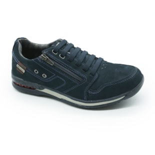 MASCULINO SAPATENIS CASUAL PEGADA  114858 08 NOBUCK MARINHO/WASHED BORDO