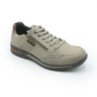 MASCULINO SAPATENIS CASUAL PEGADA  114861 04 JEANS AREIA/ PULL UP CONHAQUE