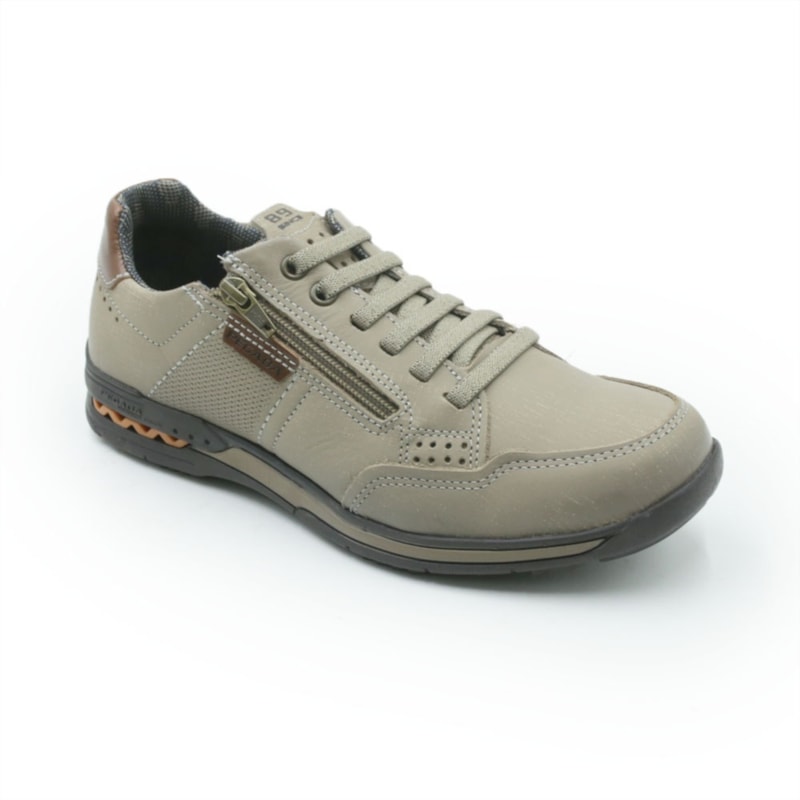 MASCULINO SAPATENIS CASUAL PEGADA  114861 04 JEANS AREIA/ PULL UP CONHAQUE