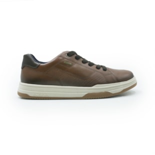 MASCULINO SAPATENIS CASUAL PEGADA  115103 03 STRETCH PINHAO/DARK BROWN