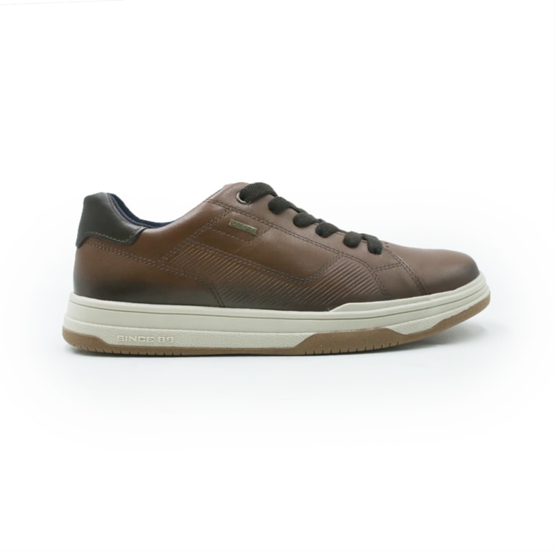 MASCULINO SAPATENIS CASUAL PEGADA  115103 03 STRETCH PINHAO/DARK BROWN